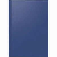 Buchkalender Ultraplan 19x27,5cm 1 Tag/2 Seiten Kunststoff dunkelblau