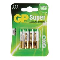 Batteries - Alkaline - Long Lasting and High Power - size AAA 4pc