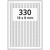 Wetterfeste Folienetiketten 18 x 8 mm, weiß, 33.000 Polyesteretiketten auf 100 DIN A4 Bogen, Universaletiketten permanent