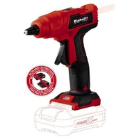 EINHELL TE-CG 18 Li- Solo - Akku-Heißklebepistole (18V Power X-Change | LED-Anzeige | LED-Licht | incl. 5x Klebestifte | ohne Akku & Ladegerät)