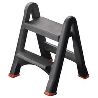 Folding plastic step up stool