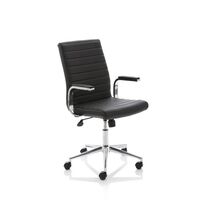 Executive black leather chair