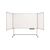 Triple panel whiteboard on mobile stand - 2000 x 1000mm, lacquered steel