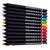 Színes ceruza ASTRA fekete hatszögletű testű 12 színű ajándék hegyezővel