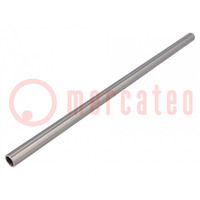 Connecting tubes; D: 12mm; L: 300mm; stainless steel; oval
