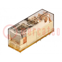 Relay: electromagnetic; 3PST-NO + SPST-NC; Ucoil: 12VDC; 8A; PCB
