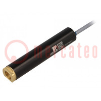 Module: laser; 1mW; rouge; point; 650nm; 4,5÷6VDC; 30÷150mA
