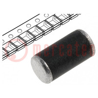 Diode: Schottky rectifying; SMD; 30V; 1A; MELF plastic; reel,tape