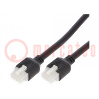 Cable; Mini-Fit Jr; female; PIN: 8; Len: 0.5m; 6A; Insulation: PVC