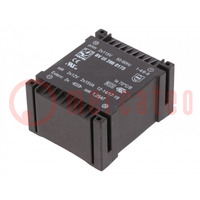 Transformer: encapsulated; 30VA; 115VACx2; 12V; 12V; 1.25A; 1.25A