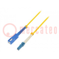 Fiber patch cord; LC/UPC,SC/UPC; 2m; Optical fiber: 9/125um; LSZH