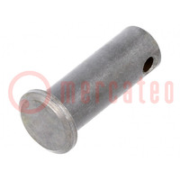 Assembly pin; steel; BN 483; Ø: 10mm; L: 28mm; DIN 1434; with hole