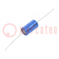 Condensatore: elettrolitico; THT; 100uF; 50VDC; Ø10x18mm; ±20%