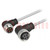 Cable: for sensors/automation; 7/8",both sides; 0.6m; male; PIN: 4
