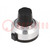 Precise knob; with counting dial; Shaft d: 6.35mm; Ø22.2mm