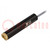 Module: laser; 1mW; rouge; point; 650nm; 4,5÷6VDC; 30÷150mA