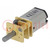 Motor: DC; with gearbox; HPCB 6V; 6VDC; 1.5A; Shaft: D spring