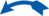 Drehrichtungspfeile - Blau, 12 x 40 mm, Folie, Selbstklebend, +80 °C °c