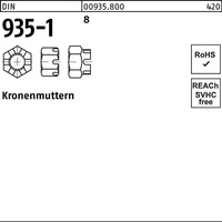 Kronenmutter DIN 935-1 M16 8 50 Stück
