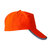 Korntex Warn-Kappe fluoreszierend für Erwachsende orange Größe einstellbar durch Klettverschluss