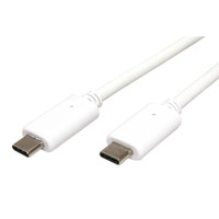 USB kabel (3.1), USB C (M) - USB C (M), 1m, biały, plastic bag, USB Power Delivery, EOL