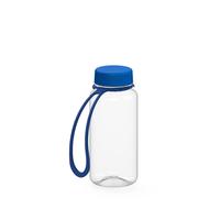 Artikelbild Drink bottle "Refresh" clear-transparent incl. strap, 0.4 l, transparent/blue