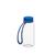 Artikelbild Drink bottle "Refresh" clear-transparent incl. strap, 0.4 l, transparent/blue