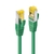 LINDY 47645 0.3M RJ45 S/FTP LSZH CABLE, VERDE