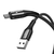 VFAN CABLE USB A MICRO USB COLORIDO X13 3A 1,2M NEGRO INDICADOR DE LUZ RÁPIDA