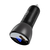 ACEFAST CAR CHARGER B6 63W, USB + USB-C, WITH DISPLAY (BLACK)