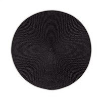 Kela 12338 Tisch-Set Kimya PP-Kunststoff schwarz 0,2cm 38,0cmØ