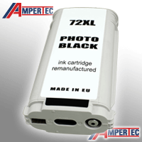 Ampertec Tinte ersetzt HP C9370A 72 photo schwarz