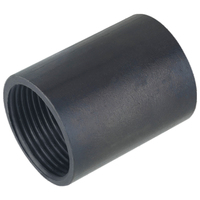 Fränkische Stahlrohr-Gewindemuffe SM-E, Ø mm - Zoll 25 mm, brüniert, schwarz