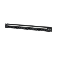 Tripp Lite N252-024 24-Port-110-Patchfeld für 1-HE-Rackmontage, Cat6/Cat5, 568B, RJ45-Ethernet