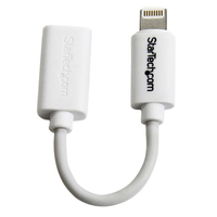 StarTech.com Cable Adaptador Blanco Micro USB a Conector Apple Lightning de 8 Pines para iPhone / iPod / iPad