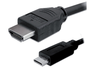 Uniformatic 12455 câble HDMI 5 m HDMI Type A (Standard) HDMI Type C (Mini) Noir