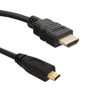 Qoltec 50400 HDMI kábel 2 M HDMI A-típus (Standard) HDMI D-típus (Micro) Fekete