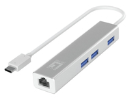 LevelOne Gigabit USB-C Network Adapter with USB Hub