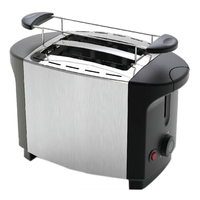 Emerio TO-108275.1 Toaster 2 Scheibe(n) 800 W Schwarz, Silber