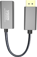 Vision TC-DPVGA/HQ video cable adapter DisplayPort VGA (D-Sub) Silver