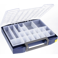 raaco Boxxser 80 Werkzeugkasten Polycarbonat (PC), Polypropylen Blau, Transparent