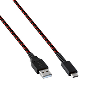 PDP 500-211-EU cable USB 2,4 m USB A USB C Negro, Rojo