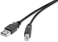 Renkforce RF-4463070 USB Kabel 1 m USB 2.0 USB A USB B Schwarz