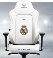 noblechairs Hero Real Madrid Edition PC-Gamingstuhl Gepolsterter, ausgestopfter Sitz Weiß