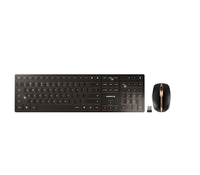 CHERRY DW 9100 SLIM keyboard Mouse included RF Wireless + Bluetooth QWERTY US English Black