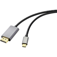 Renkforce RF-4600982 Videokabel-Adapter 2 m USB Typ-C DisplayPort Schwarz
