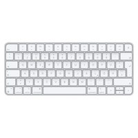 Apple Magic Tastatur USB + Bluetooth Deutsch Aluminium, Weiß