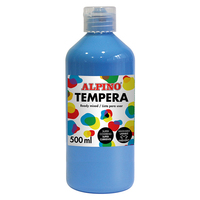 Alpino DM010180 farba temperowa 500 ml Butelka Cyjan