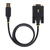 StarTech.com 1P3FFCNB-USB-SERIAL seriële kabel Zwart 1 m USB Type-A DB-9