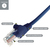 connektgear 0.5m RJ45 CAT5e UTP Stranded Flush Moulded Network Cable - 24AWG - Blue